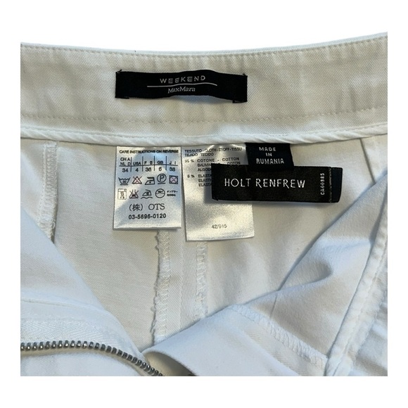 Holt Renfrew | Weekend Max Mara Wide Leg Cropped Pants - Size 4 - Picture 5 of 9